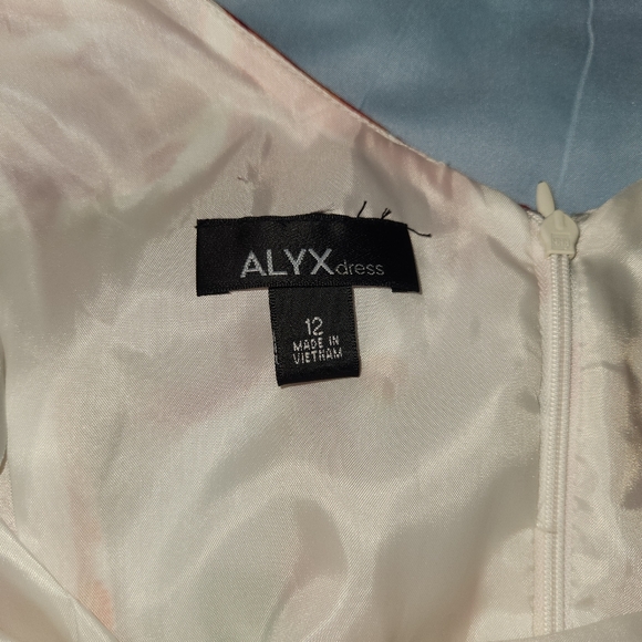 ALYX Fit and Flare Tropical Print Dress Size 12 - Picture 6 of 15